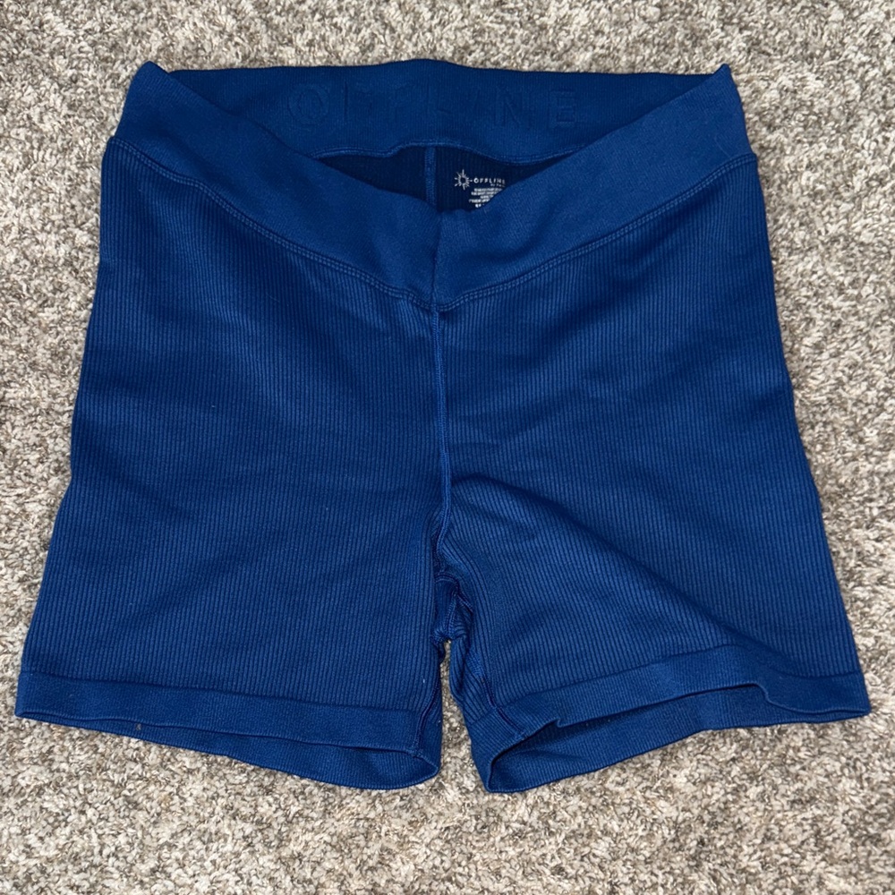 Offline by aerie Deep Blue Women's Bike Shorts